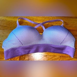 Womens No Boundaries Purple Sports Bra
